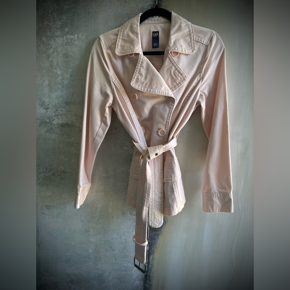 Vintage GAP Pink Trench Coat, S